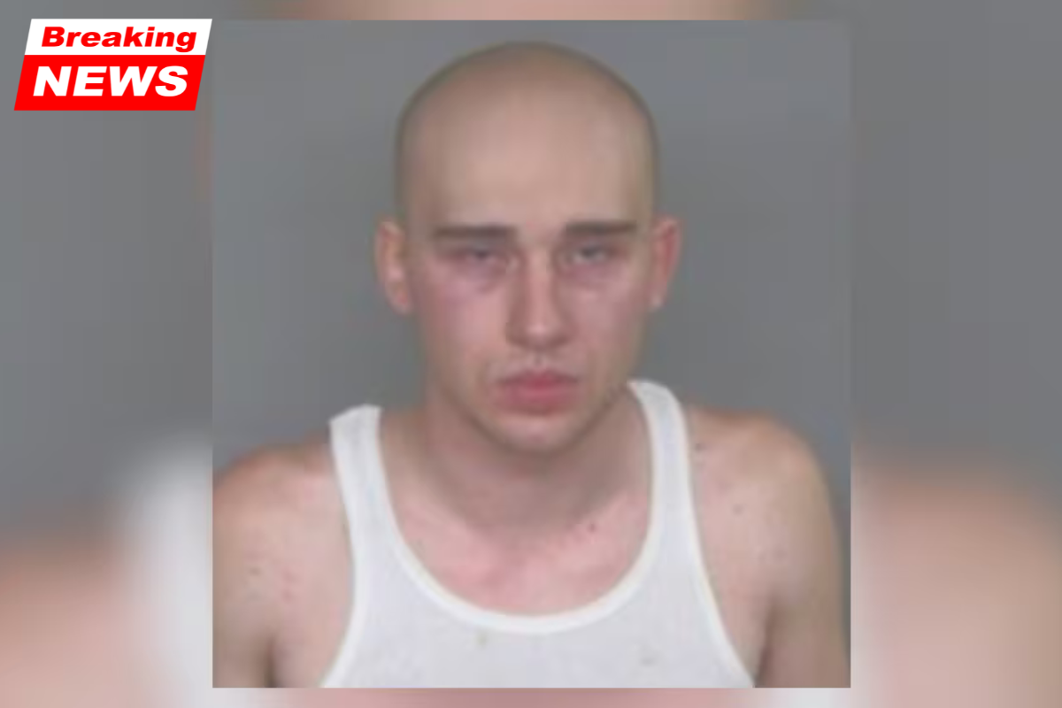 A man charged of hitting a woman in the throat was arrested after reportedly fleeing police