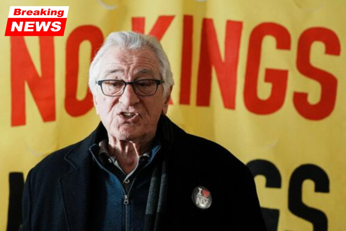 At the No Kings demonstration, Robert De Niro opposes "fool" Trump