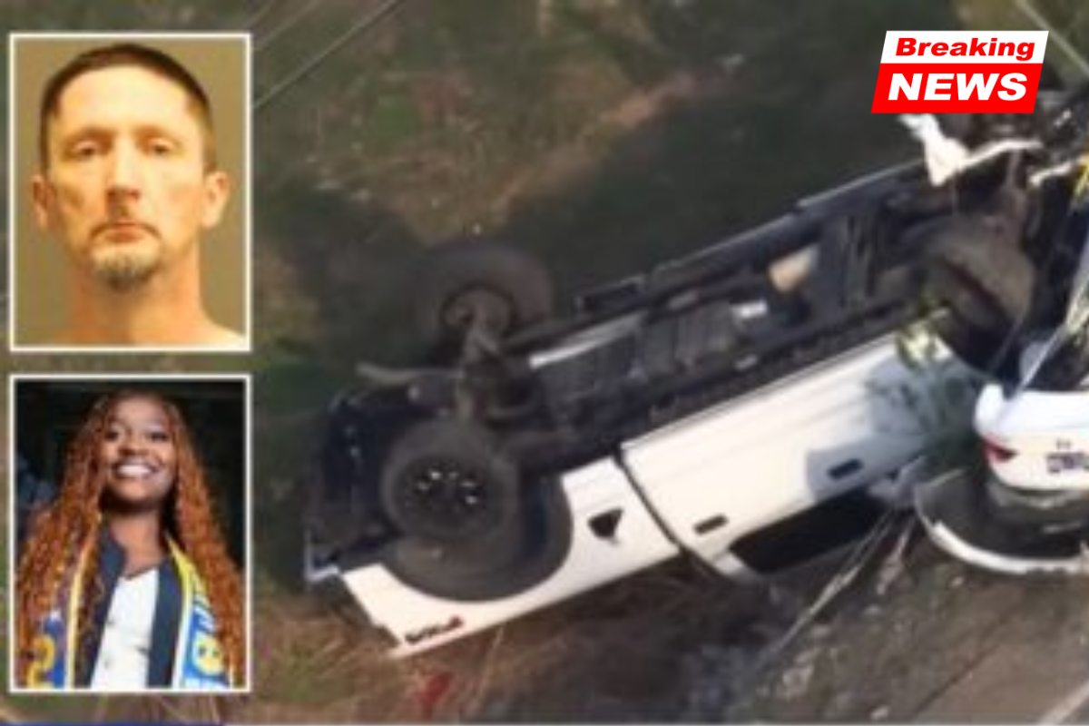 A woman was about to pull into her home when she was crushed by a driver in a stolen F-250 who sent her car 100 yards into a ditch, police say
