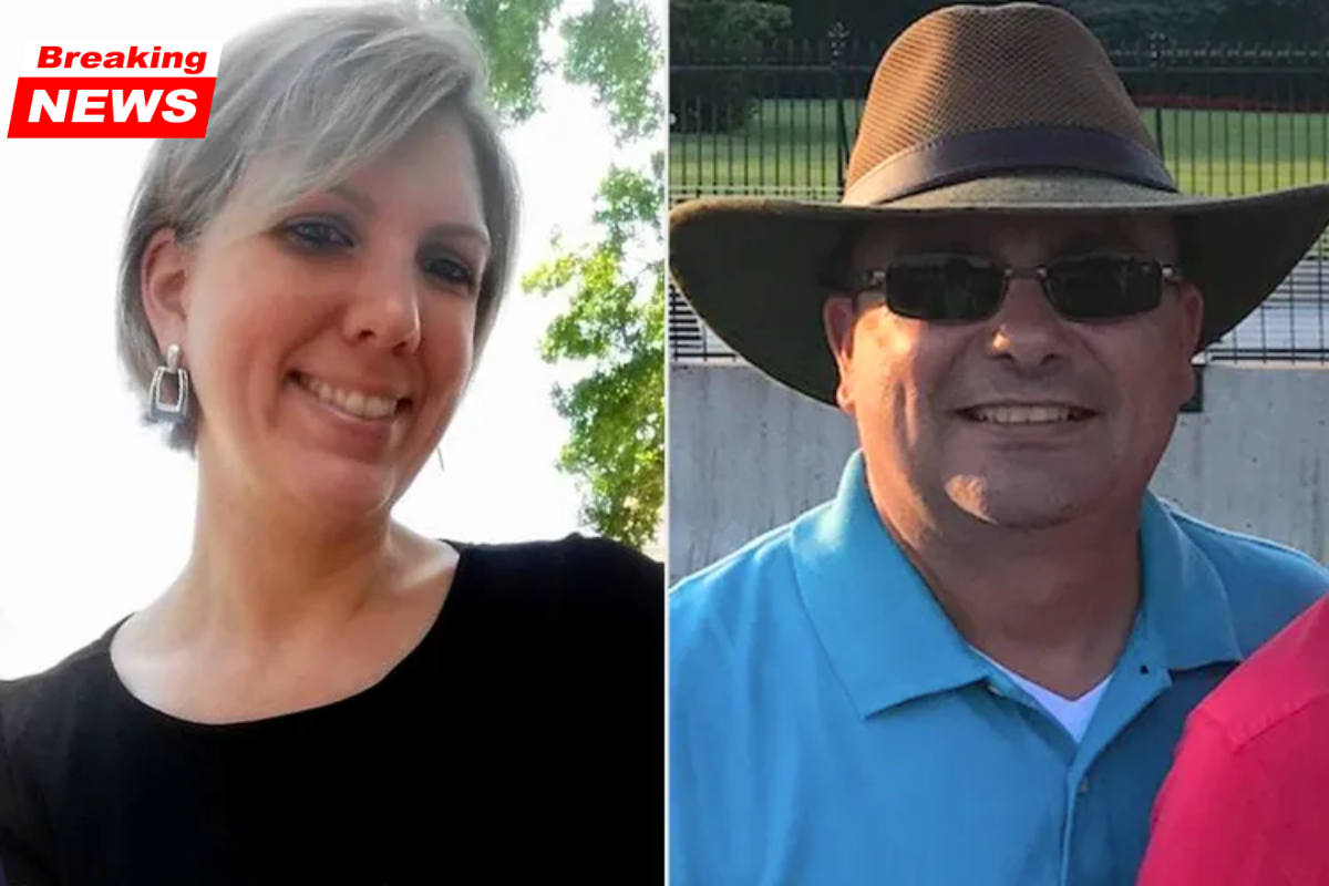 A Florida man fatally shot his wife and another man in front of a library in a 'targeted marital issue,' and he remains at large, according to police