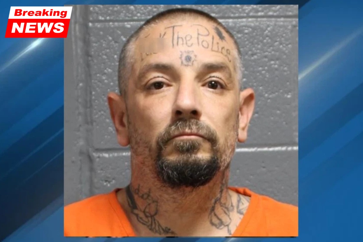 In Harrah, a man with the tattoo "f&%$ the police" on his forehead was arrested for obstruction