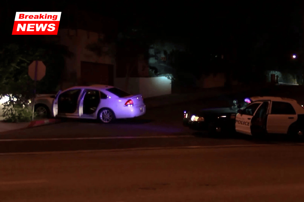 Two people are in custody following a drive-by shooting and pursuit