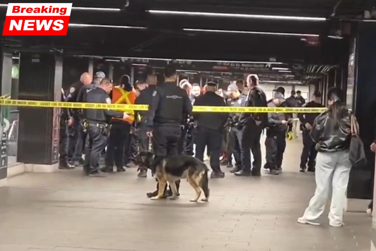 According to police, an officer fatally shot a suspect and stabbed three people on a Grand Central subway platform