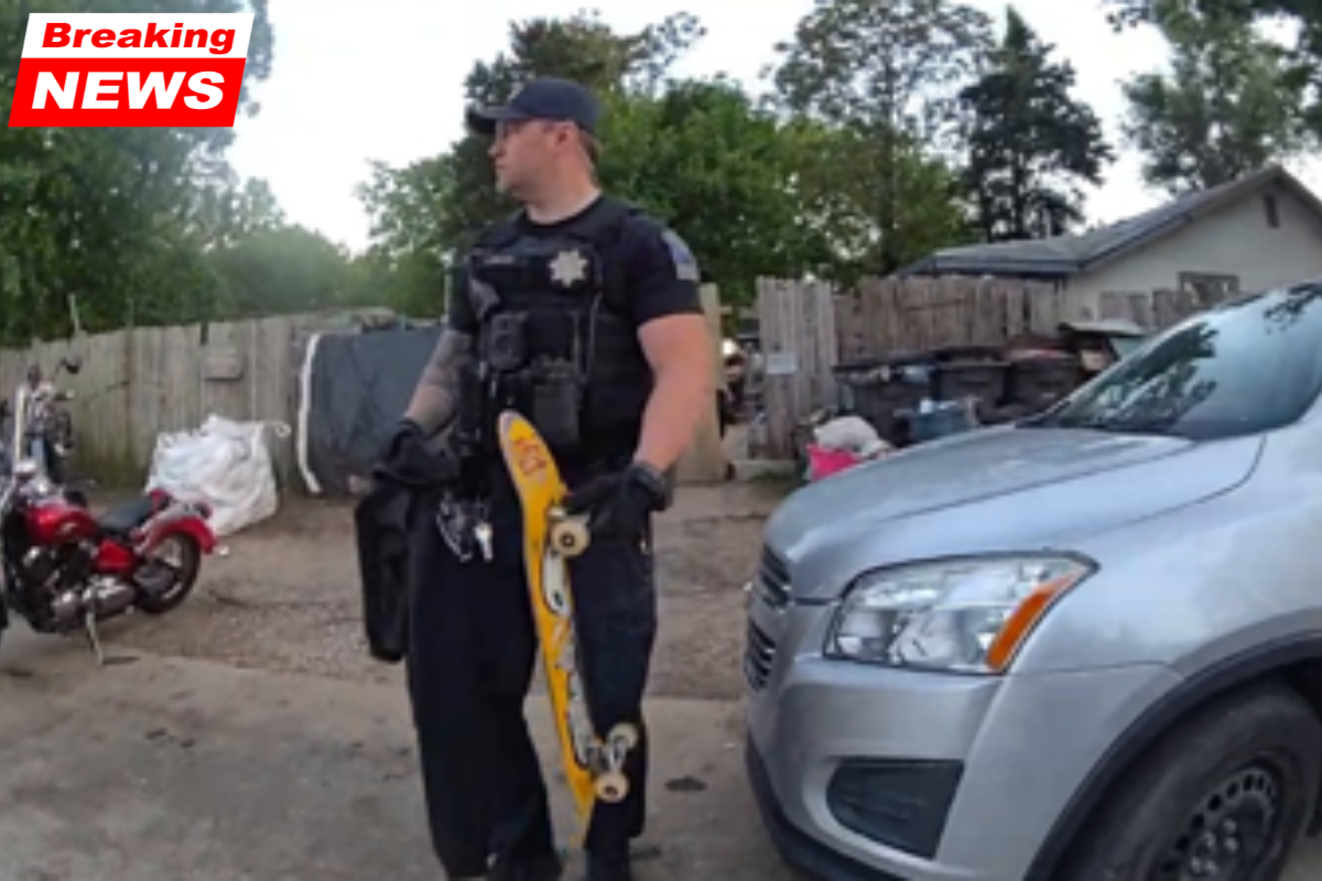 After leading a chase, Tulsa Police detain a man who is suspected of skateboarding away from a stolen vehicle