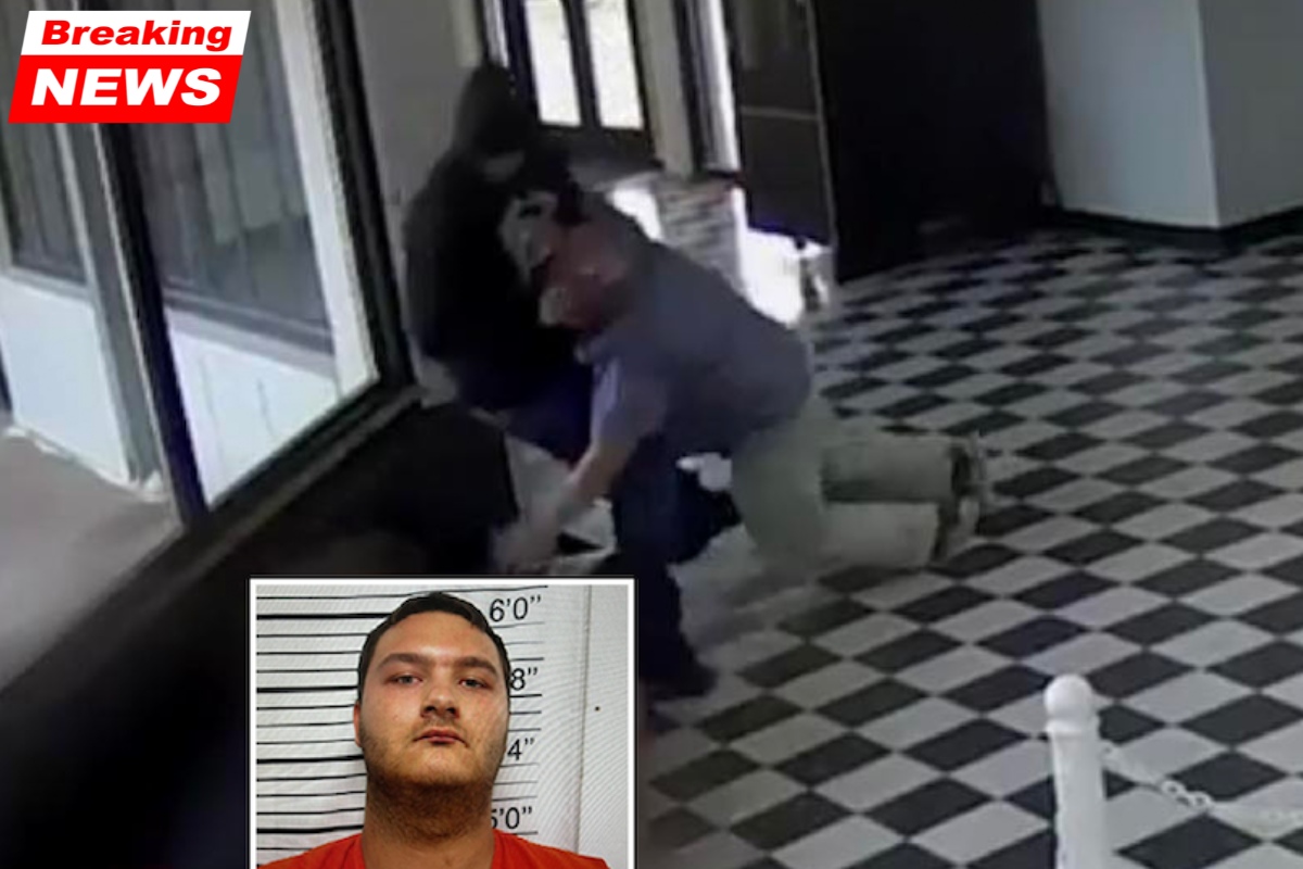 An Oklahoma man was arrested after carrying a gun into his former school and trying to shoot a student before the weapon malfunctioned. The principal of the school tackled the man, who was shot in the leg during the struggle