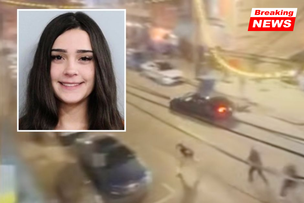 Woman drives over the curb into a throng and begins 'dancing' for someone filming her: Police