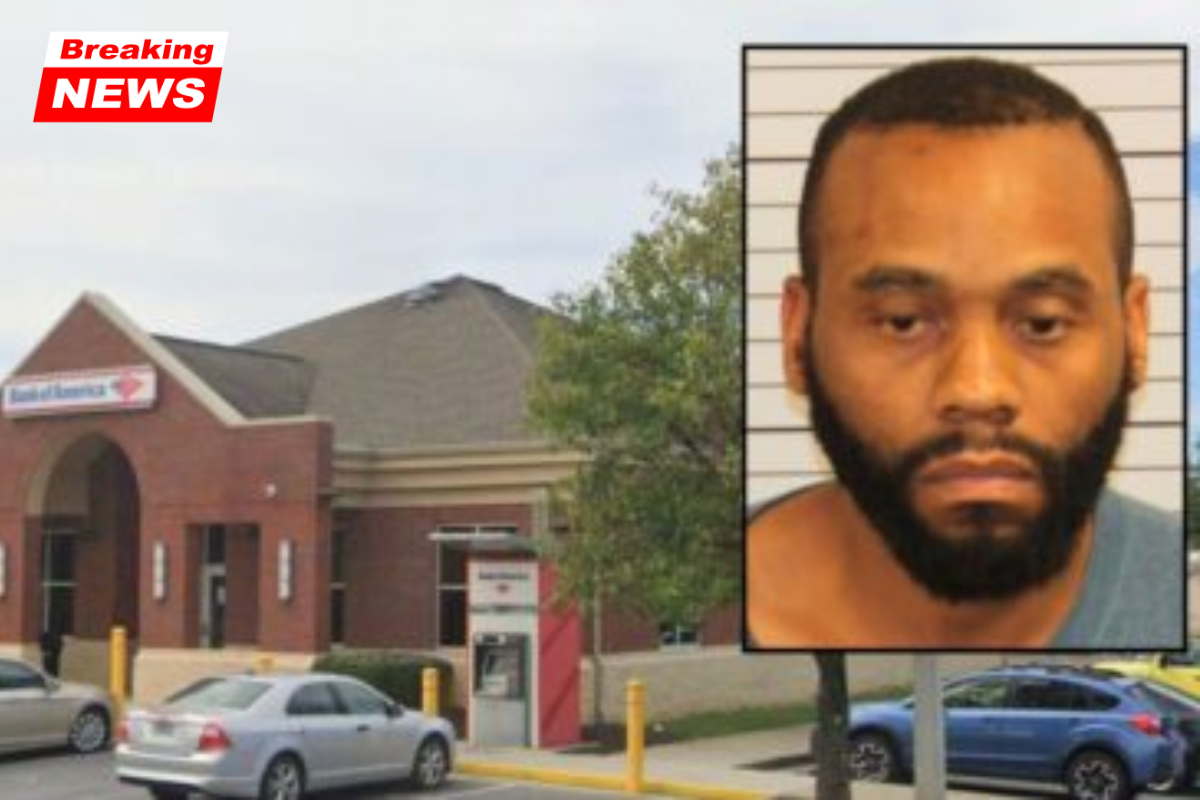 Police report that a Bank of America employee who was assisting a man with a safety deposit box was suddenly stabbed and shot at