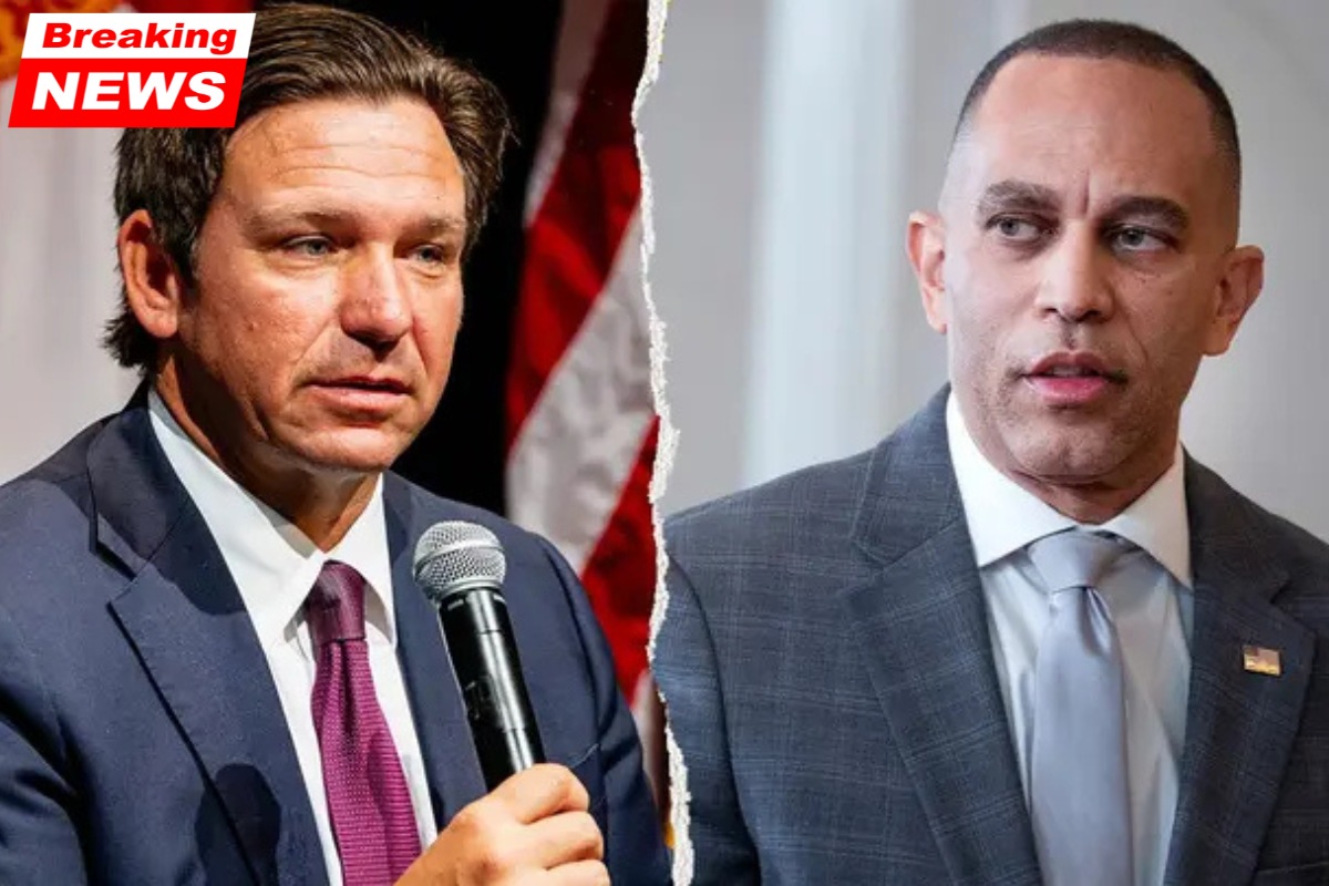 DeSantis has responded that he is accepting Jeffries' invitation to "folk around and find out" regarding the Florida redistricting initiative