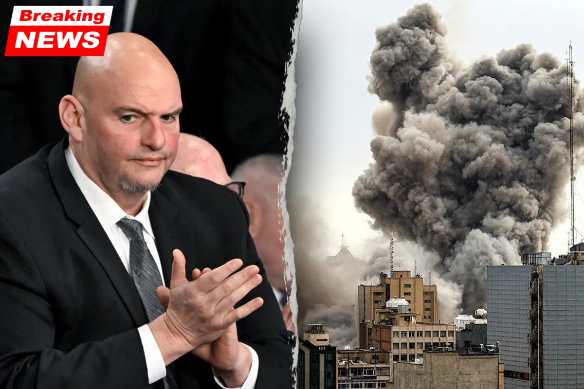 Senator John Fetterman promises to be the 'last man standing' in the Democratic Party in support of Israel
