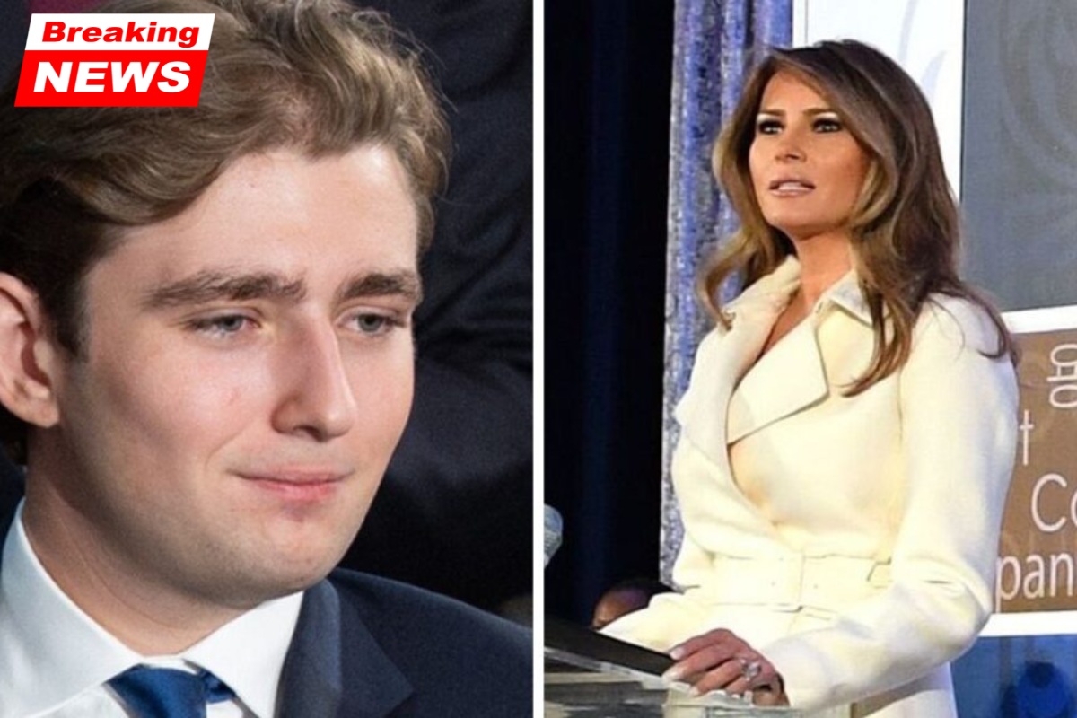 Son Barron appears in models' videos from the Mar-a-Lago party, reportedly upsetting Melania Trump