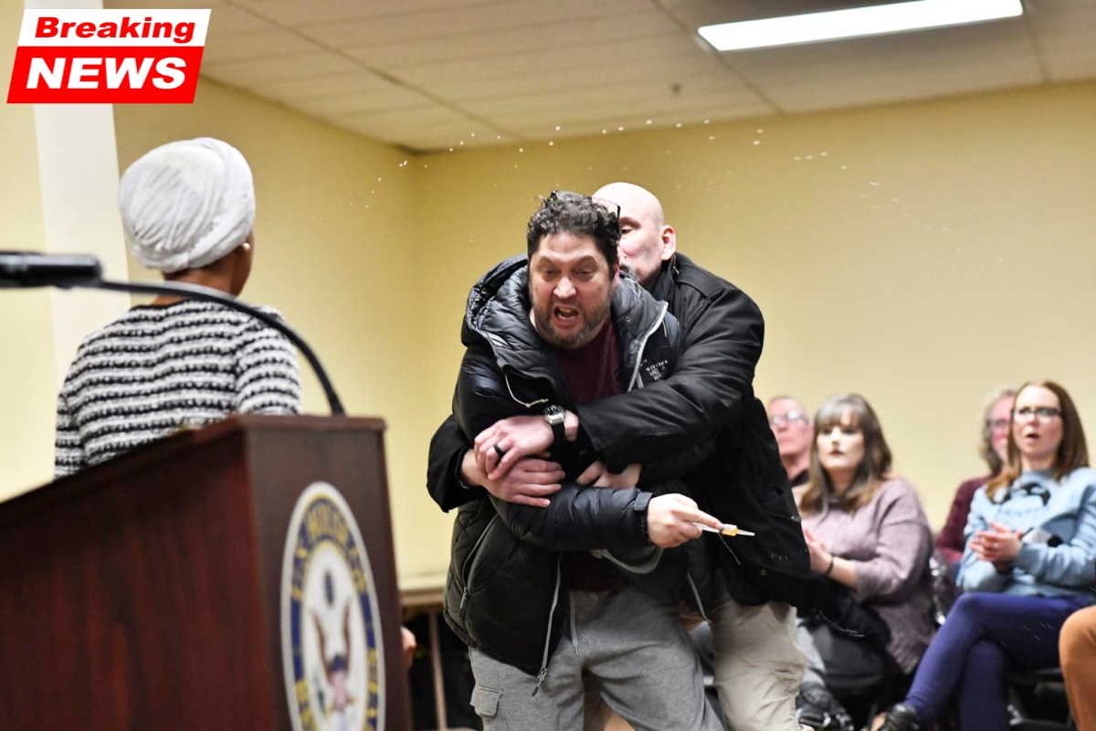 A Minneapolis man admits guilty to attacking Representative Ilhan Omar with a syringe