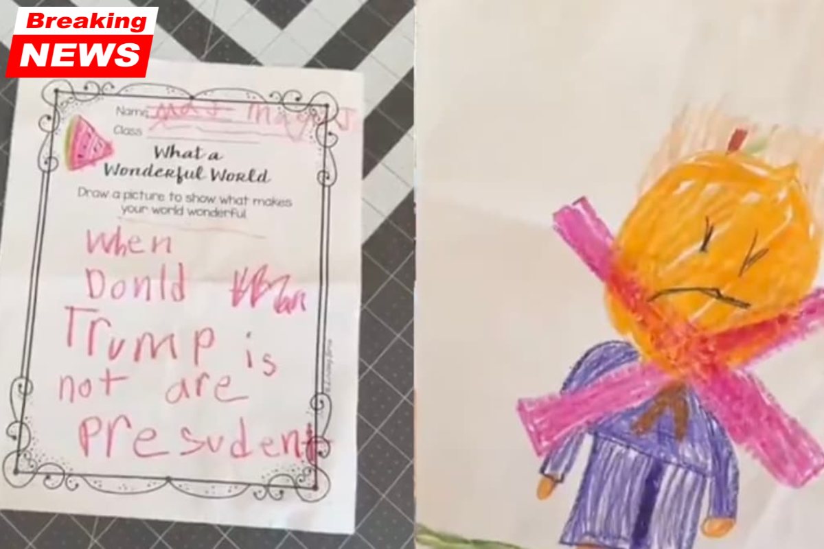 After praising her daughter's anti-Trump drawing and message, a mother from New Jersey received backlash, saying, "What the Absolute Hell Is Wrong With People?"