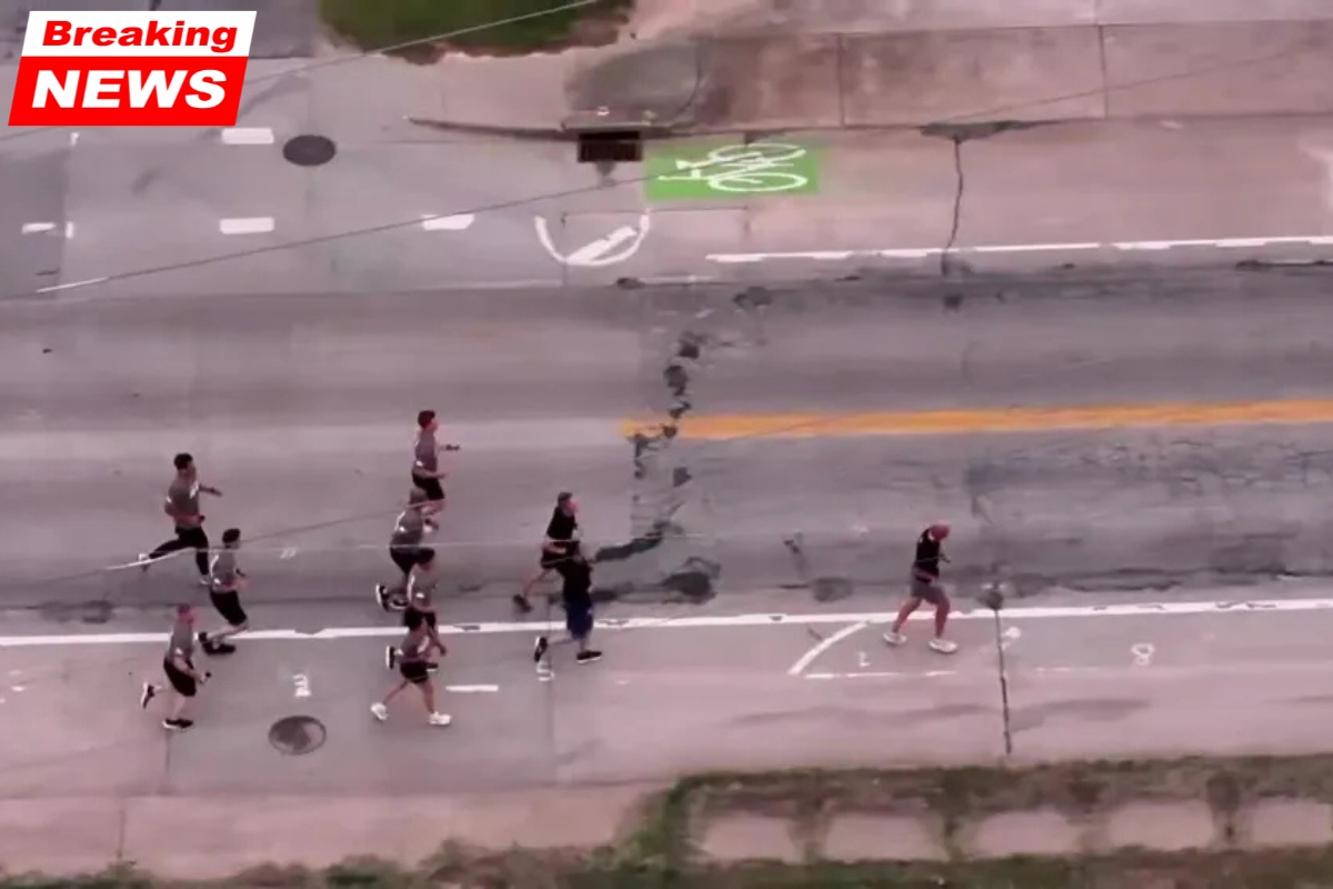 Athletes and law enforcement from Oklahoma start the Special Olympics Torch Run to Stillwater