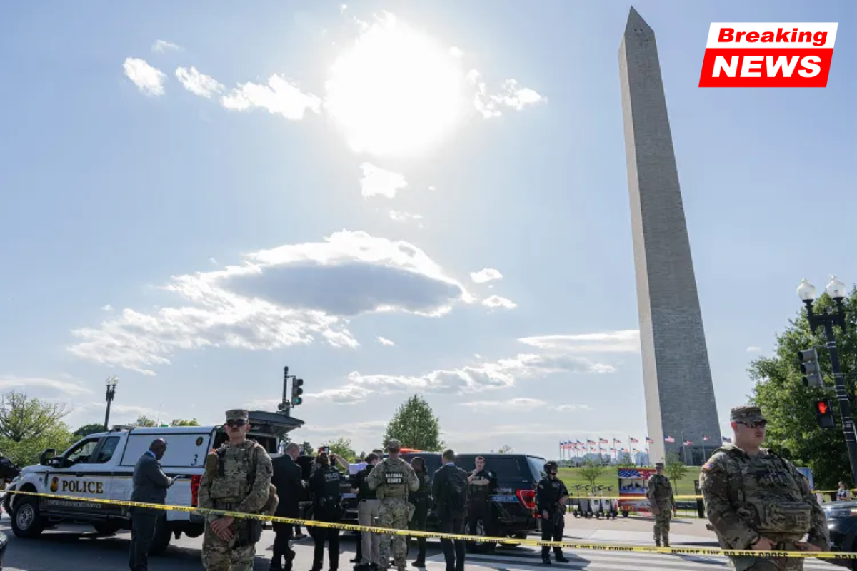 During a gunfire exchange near the Washington Monument, the Secret Service shoots a man, injuring a juvenile bystander
