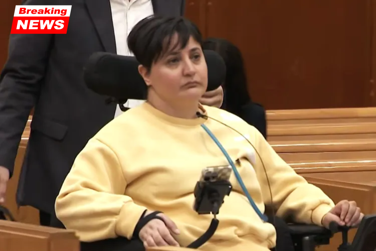Woman paralyzed when man shoved her over subway tracks confronts 'evil' attacker during sentencing