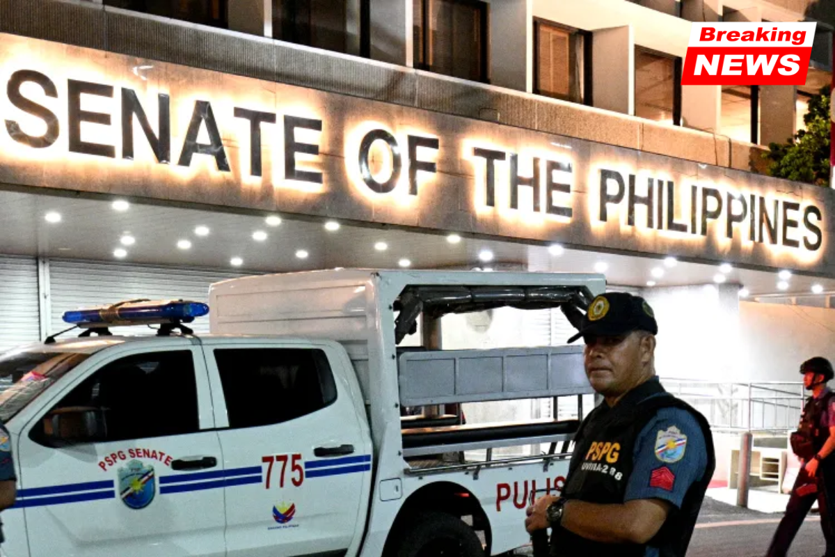 Gunfire erupts in the Philippine Senate as police try to arrest the senator