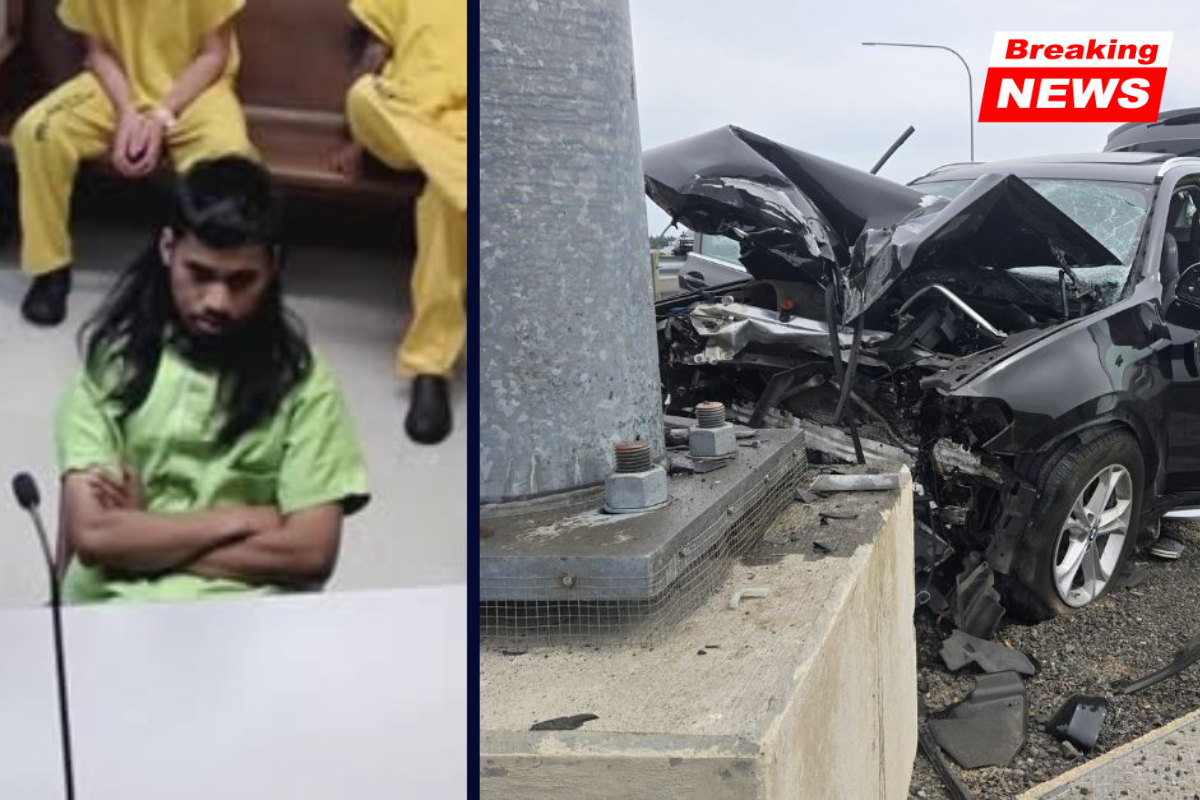 After wrapping his BMW around a pole, a 22-year-old attempted to blame his dead friend for the fatal crash