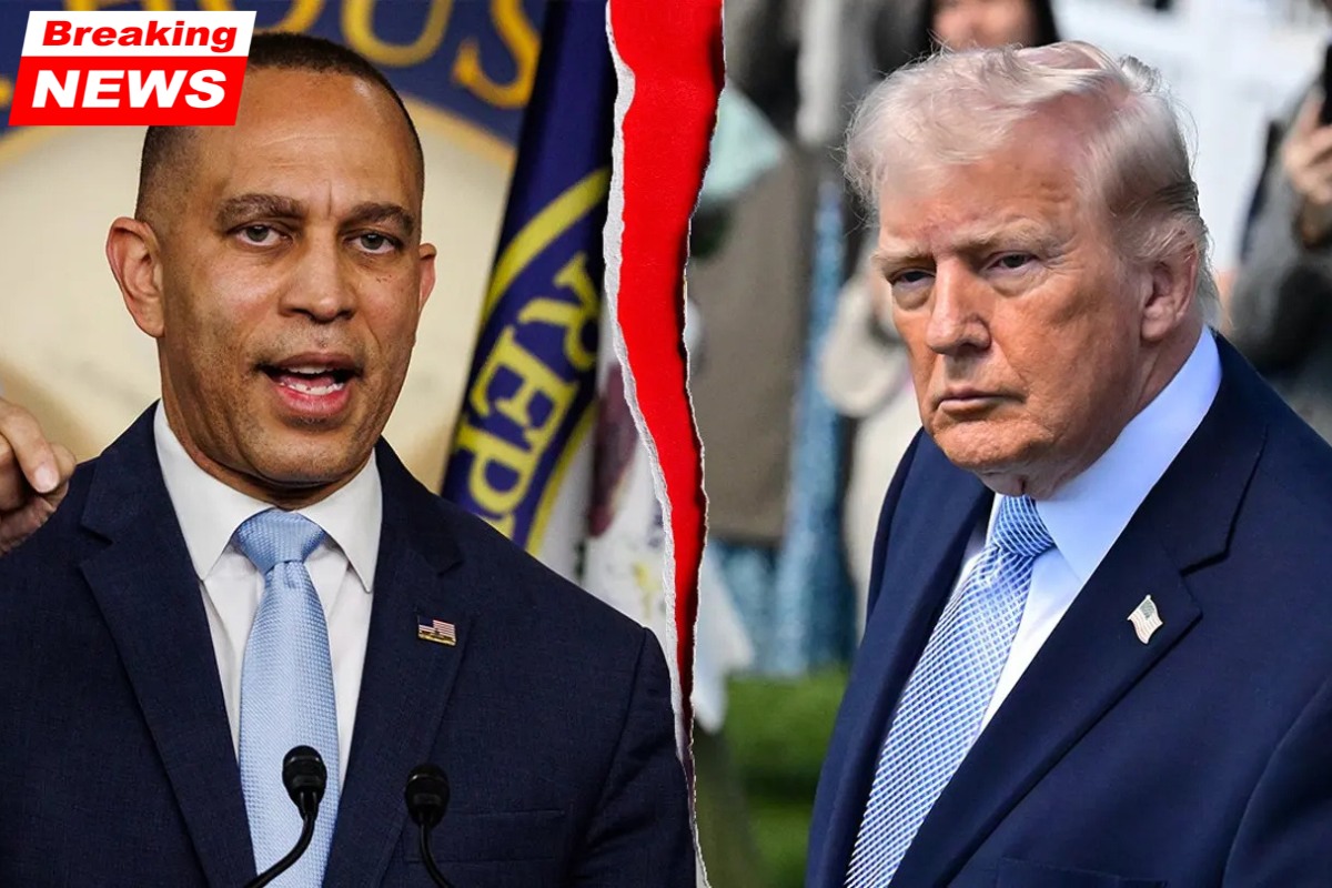 Donald Trump demands that Hakeem Jeffries be charged with 'inciting violence' using 'maximum warfare' rhetoric