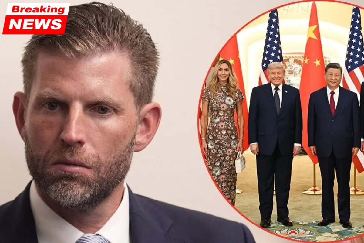 Eric Trump's visit to China with his father was dubbed a "Major National Security Scandal," and Prez's son was chastised for boasting about the trip with a selfie