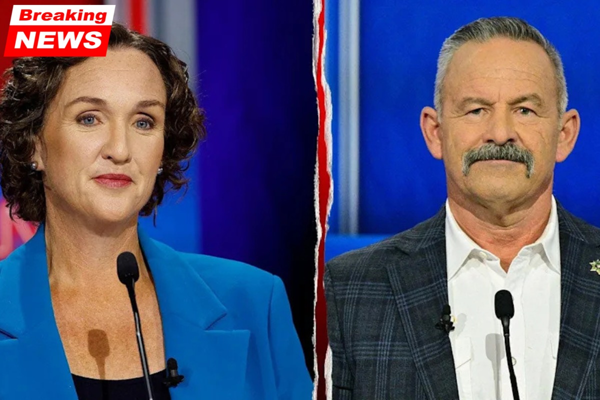 GOP candidate Bianco's two-word jab at Katie Porter causes the audience in California to gasp