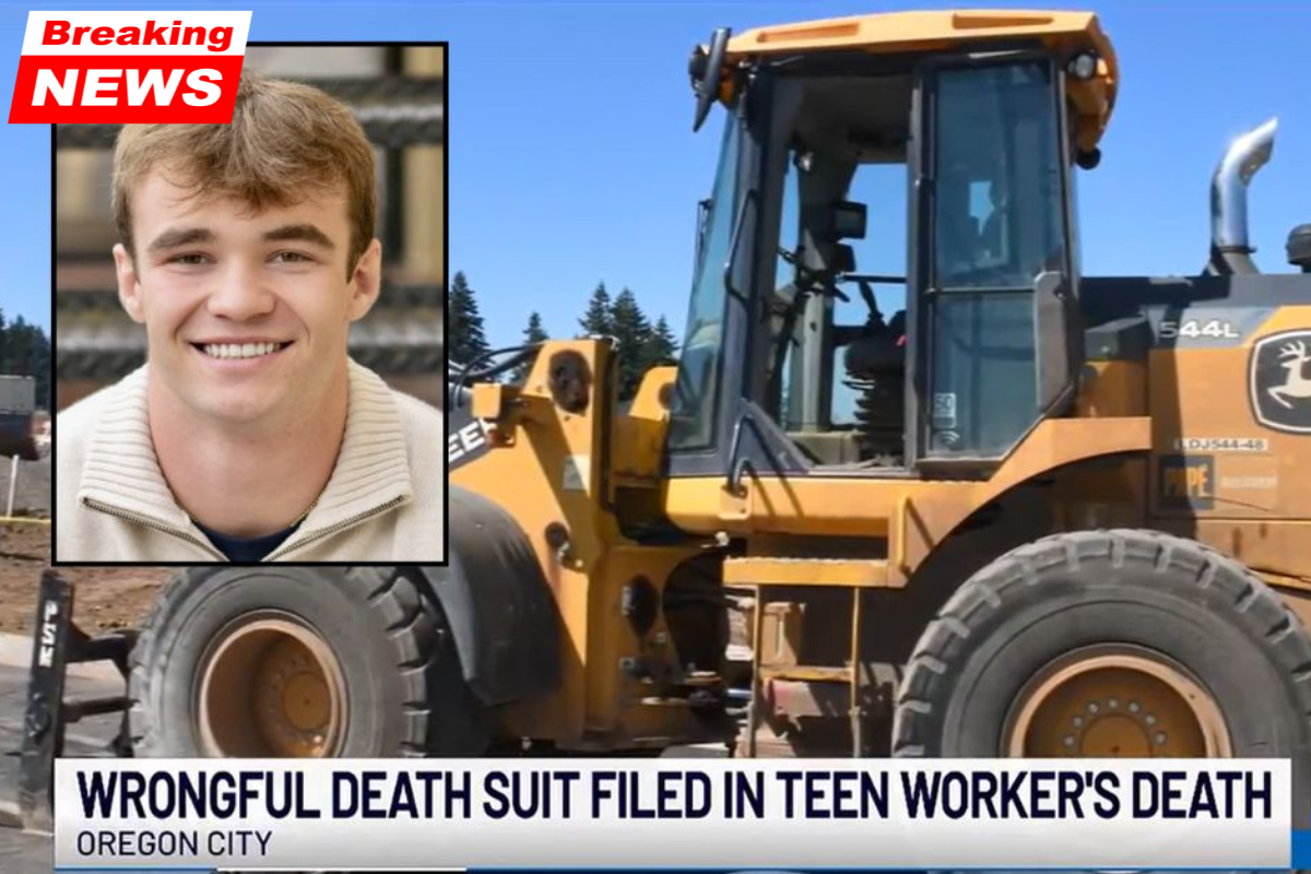 I only saw his little boots': A teenager crushed to death at construction site by wheel loader while clearing debris from a hole, according to lawsuit