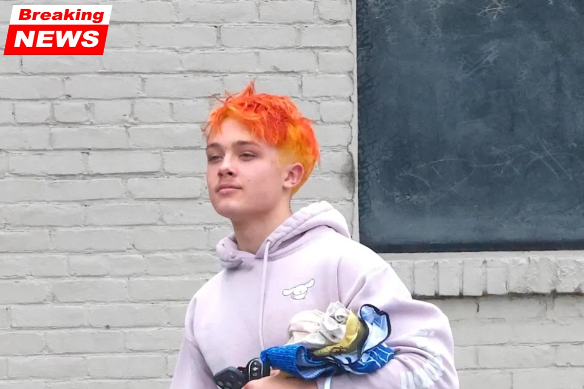 Knox, Brad Pitt's estranged son, dyed his hair bright orange just days after being called a young Brad Pitt lookalike
