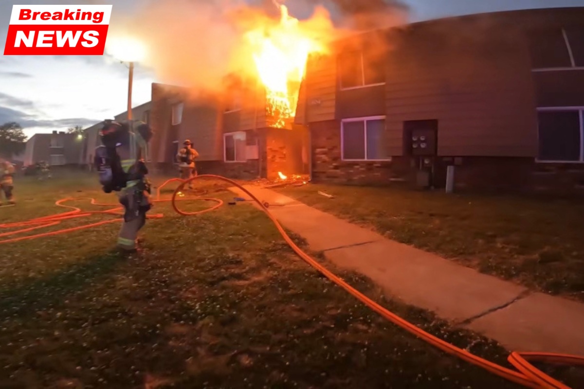 One person is hurt when an apartment fire in Midwest City forces some residents to jump