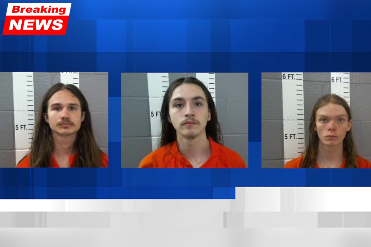 Three men from Ardmore were detained on suspicion of stealing bongs during a break-in at a gas station