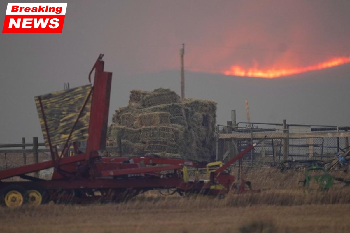The entire county is ordered to evacuate after two large fires prompt an emergency response